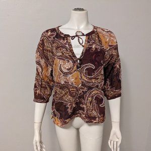 Sanctuary Brown Pattern Shirt
